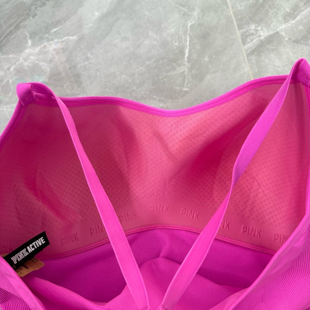 Women’s PINK Active Seamless Lightly Lined Sports Bra Adjustable Plus Size XXL - Picture 8 of 16